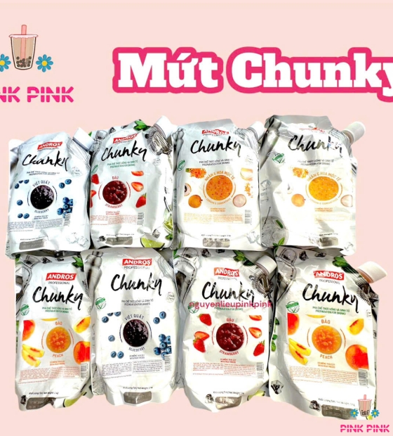 MỨT TRÁI CÂY CHUNKY (LÊ & HOA CÚC)