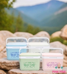 BÌNH ĐÁ ĐỰNG TRÀ SỮA GIỮ NHIỆT 1L (VUÔNG) 