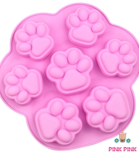 KHUÔN SILICON CHÂN MÈO (7 Ô)