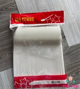 MUỖNG NHỰA ĐEN - TRẮNG DÀI