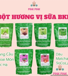 BỘT VỊ BKB 1KG PHA TRÀ SỮA KHOAI MÔN / SOCOLA / TRÀ XANH / BẠC HÀ / VIỆT QUỐC / DÂU..