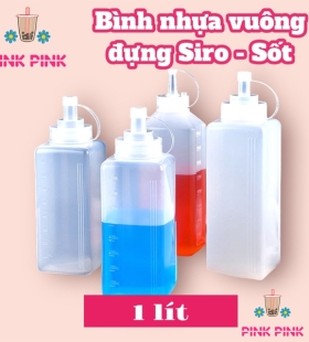 DCPC BÌNH NHỰA VUÔNG ĐỰNG SỐT - SIRO 1000ML