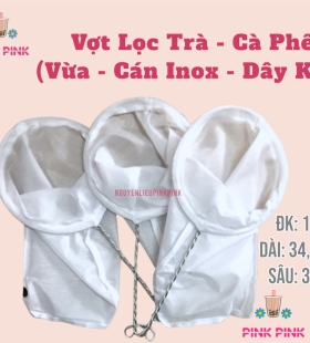 VỢT LỌC TRÀ CÀ PHÊ VỪA ( CÁN INOX)