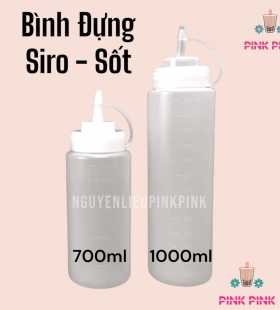 BÌNH ĐỰNG SIRO - SỐT NHỰA PP 700ML