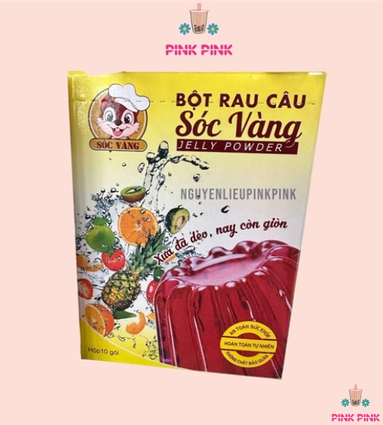 BỘT RAU CÂU DẺO SÓC VÀNG