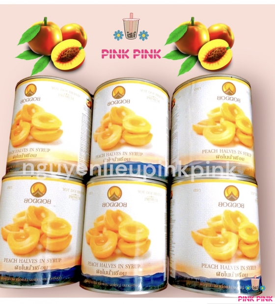 Đào lon BODDOB Thái lan 820gam